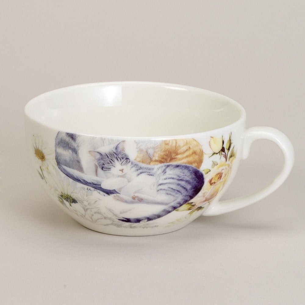 NEW Bits and Pieces Porcelain Adorable Single Serving Kitty Tea Set. - Picture 5 of 7